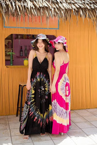 Beachwear, Casual Dress tie-dye, various colors (ชุดเที่ยวทะเล ชุดเดินชายหาด)